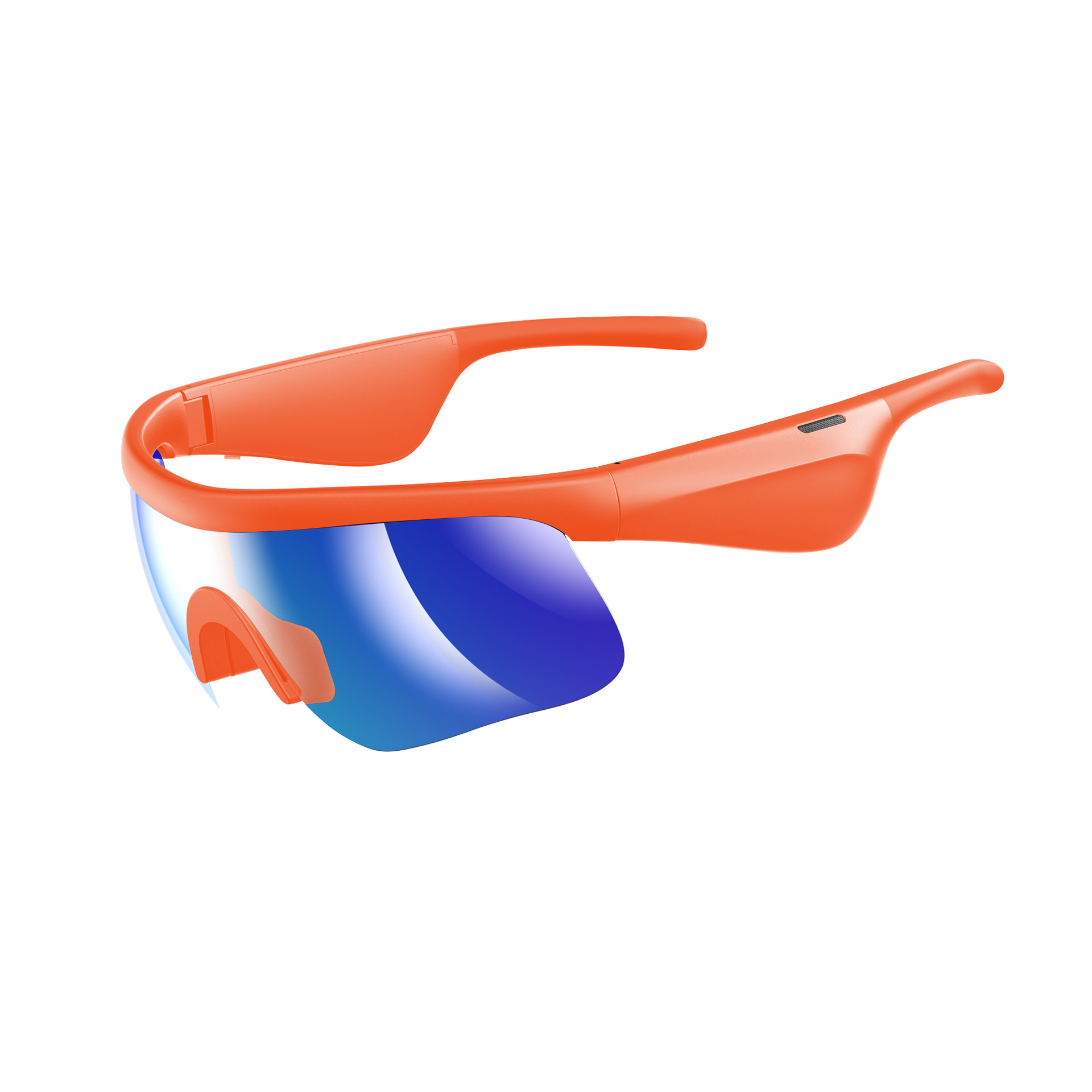 Orange frame + blue lens (neutral color box packaging) moq 100, customization available in 15 days