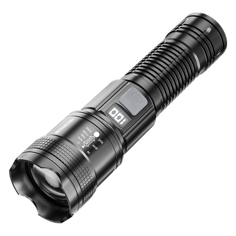Трансграничный наружный патрульный концентрирующий свет дальний свет яркий фонарик портативный заряд маленький тянуть телескопический оптовый прожектор P50