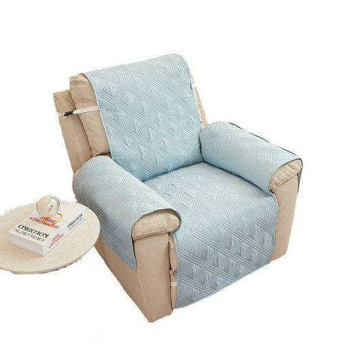 防滑四季款沙发垫 三线菱形沙发躺椅垫客厅单人座沙发套罩带腿托