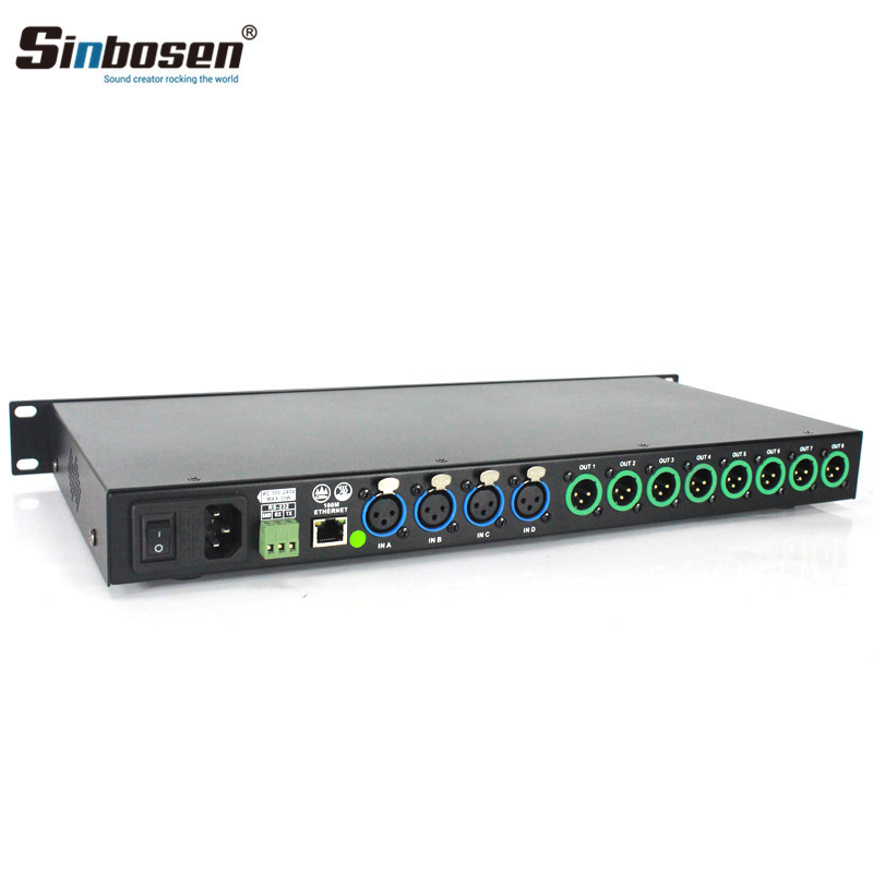 Procesador de Audio Digital de 4 Entradas y 8 Salidas para Bares y Escenarios