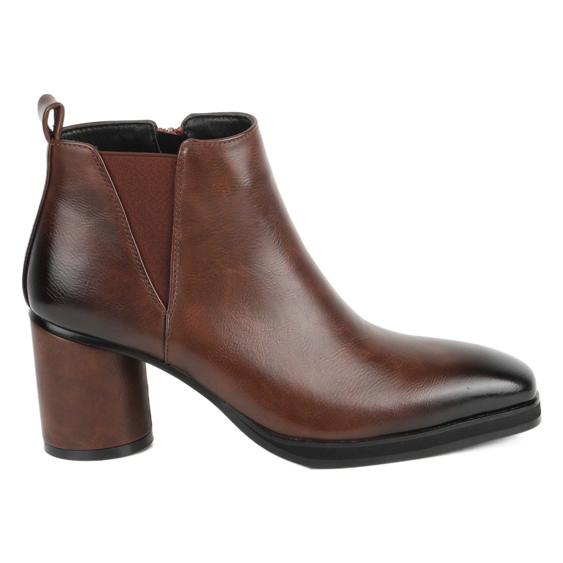 Мужские челси сапоги на высоком каблуке эласткая мода