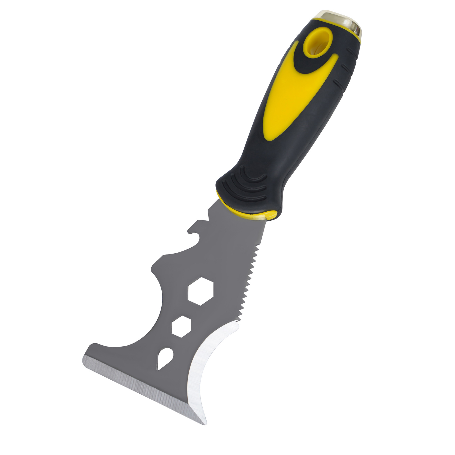 Raspador de limpieza, raspador de pisos, venta al por mayor transfronteriza, raspador de masilla multifuncional de 3 pulgadas de grosor, espátula de acero inoxidable para raspar pisos.