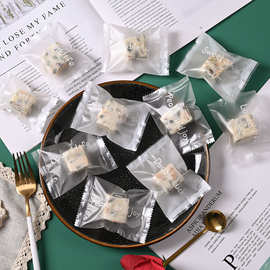 2025新款ins风雪花酥包装袋牛轧糖糖果机封自封袋曲奇饼干袋批发