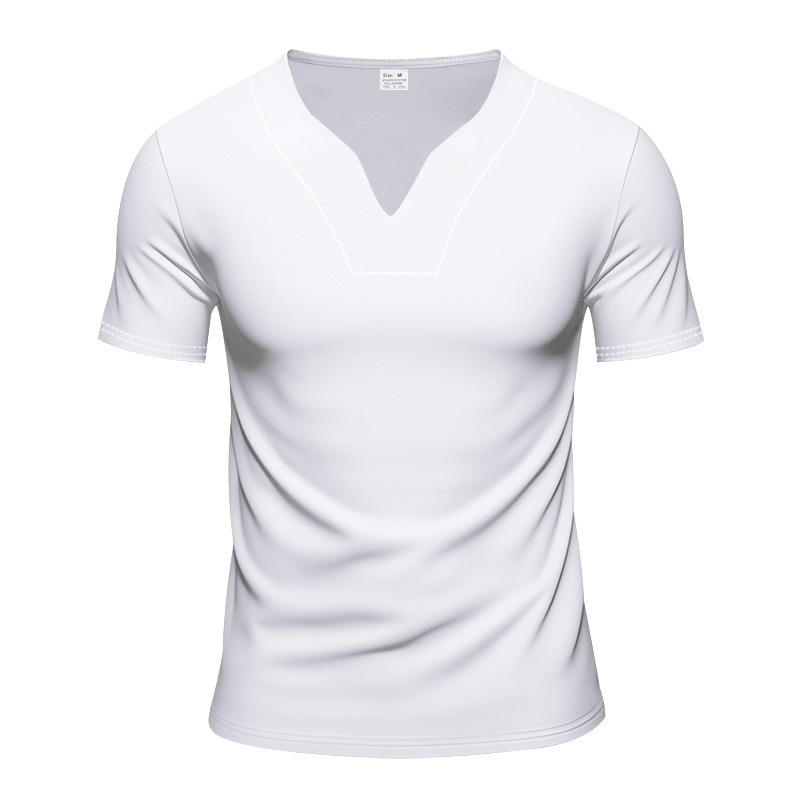 Men's Summer V Neck Jersey Shirt And Shorts Set Quick Drying_voghion.com