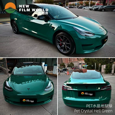 bright crystal series car color: Automotive Film - crystal-hell-green
