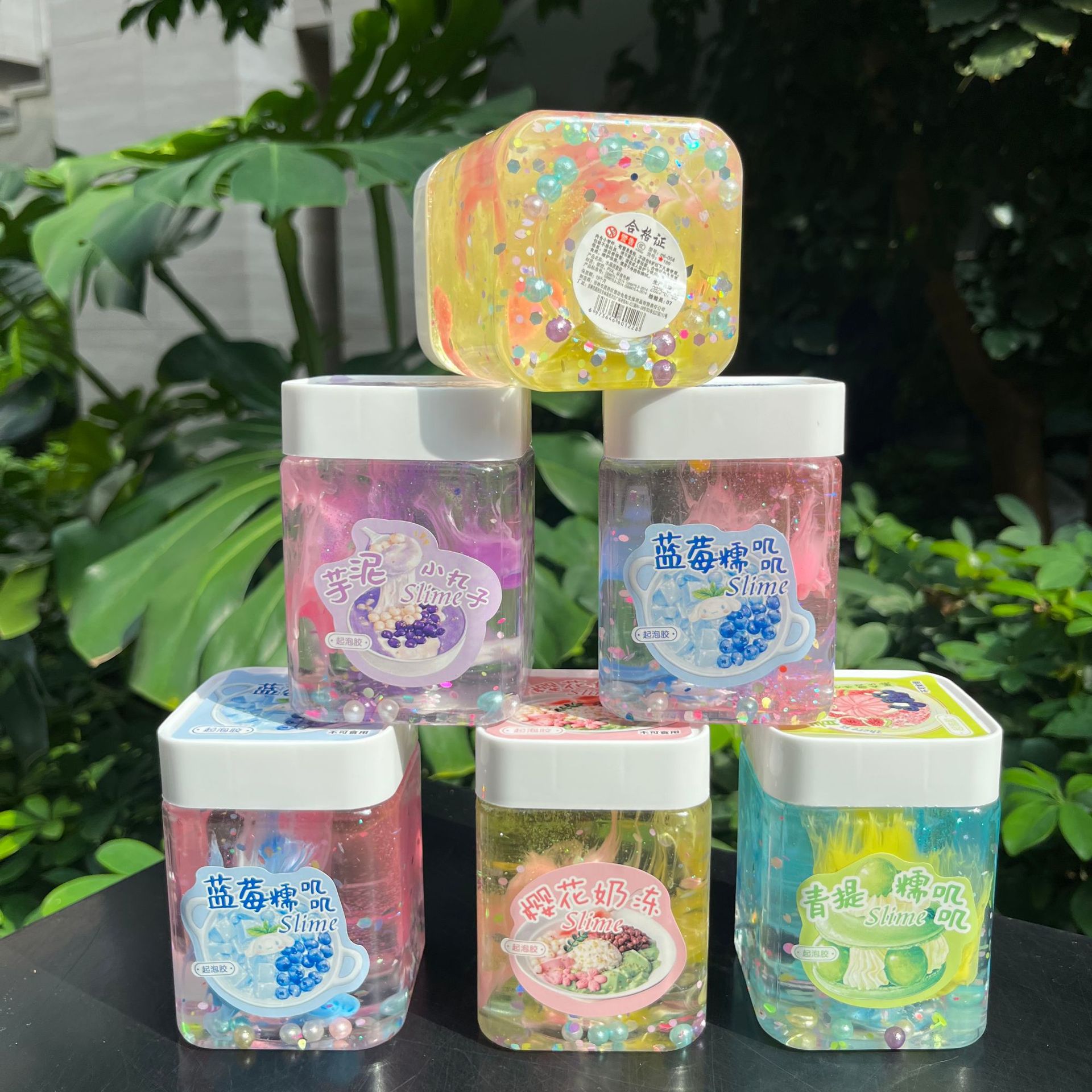Explosión de alta permeabilidad y alto valor facial goma espumante para niños no pegajosos y seguro con 3C descomprimido slime falso agua al por mayor image 4