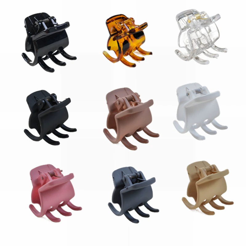 Женский черный верхний зажим Маленький зажим для захвата Средний пластиковый захват для волос с половиной пайона Шпилька Аксессуары для волос Трансграничная поставка