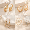 Jewelry, earrings, zirconium, suitable for import, European style