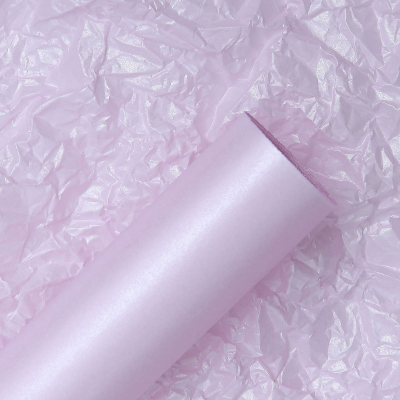 Flor Sombra de cera de luz impermeable de papel de pera Flor de Papel de embalaje de papel de base de forro de ramo de flores material de la tienda de flores suministros