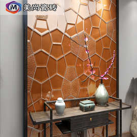 北欧个性电视背景墙瓷砖窑变艺术手工砖餐厅浴室异型砖卫生间墙砖
