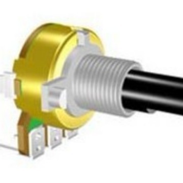 厂家供应旋转电位器，B50K电位器，旋转式带轴套可调电阻，电位器