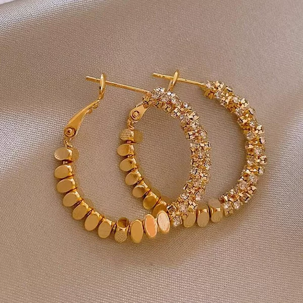 Silver needle zircon geometric earrings European and American fashion high sense ear ring niche temperament design light luxury earrings wholesale
