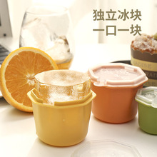 创意按压冰格家用制冰模具自制冰块冰球多边形果冻盒水果捞冻酸奶