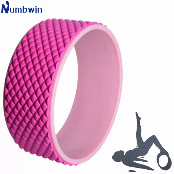 High foam 3D yoga wheel massage point diamond Plaid back bend back opener Pilates ring pregnant women parent-child yoga fitness