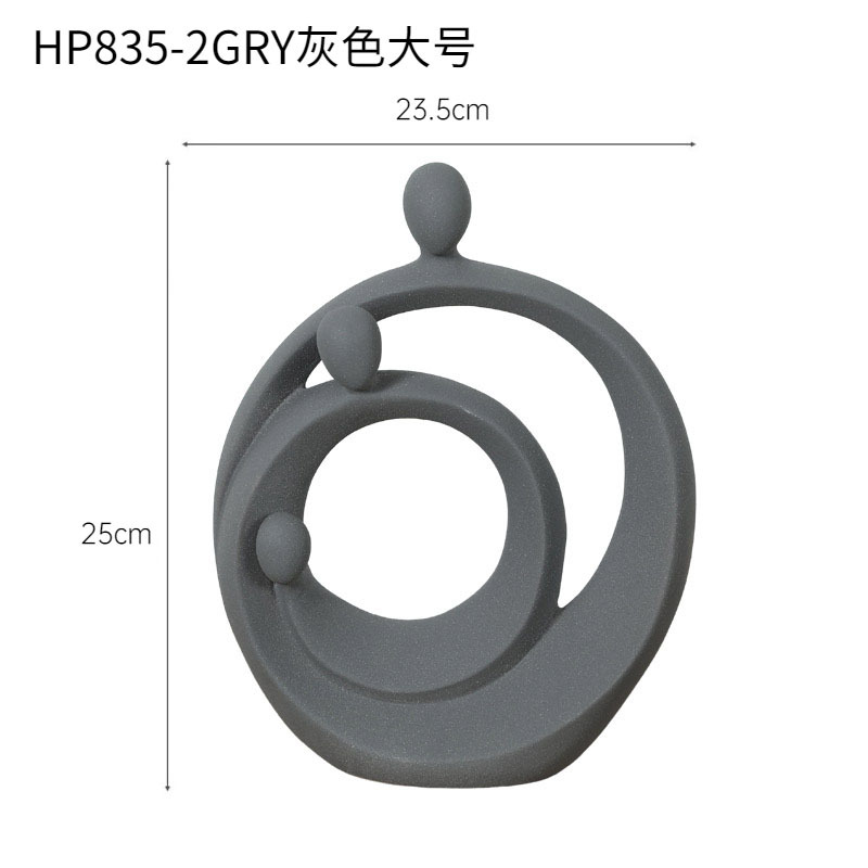 Moderno abstracto pareja decoración creativa cerámica amor arte figura escultura salón entrada TV decoración del gabinete