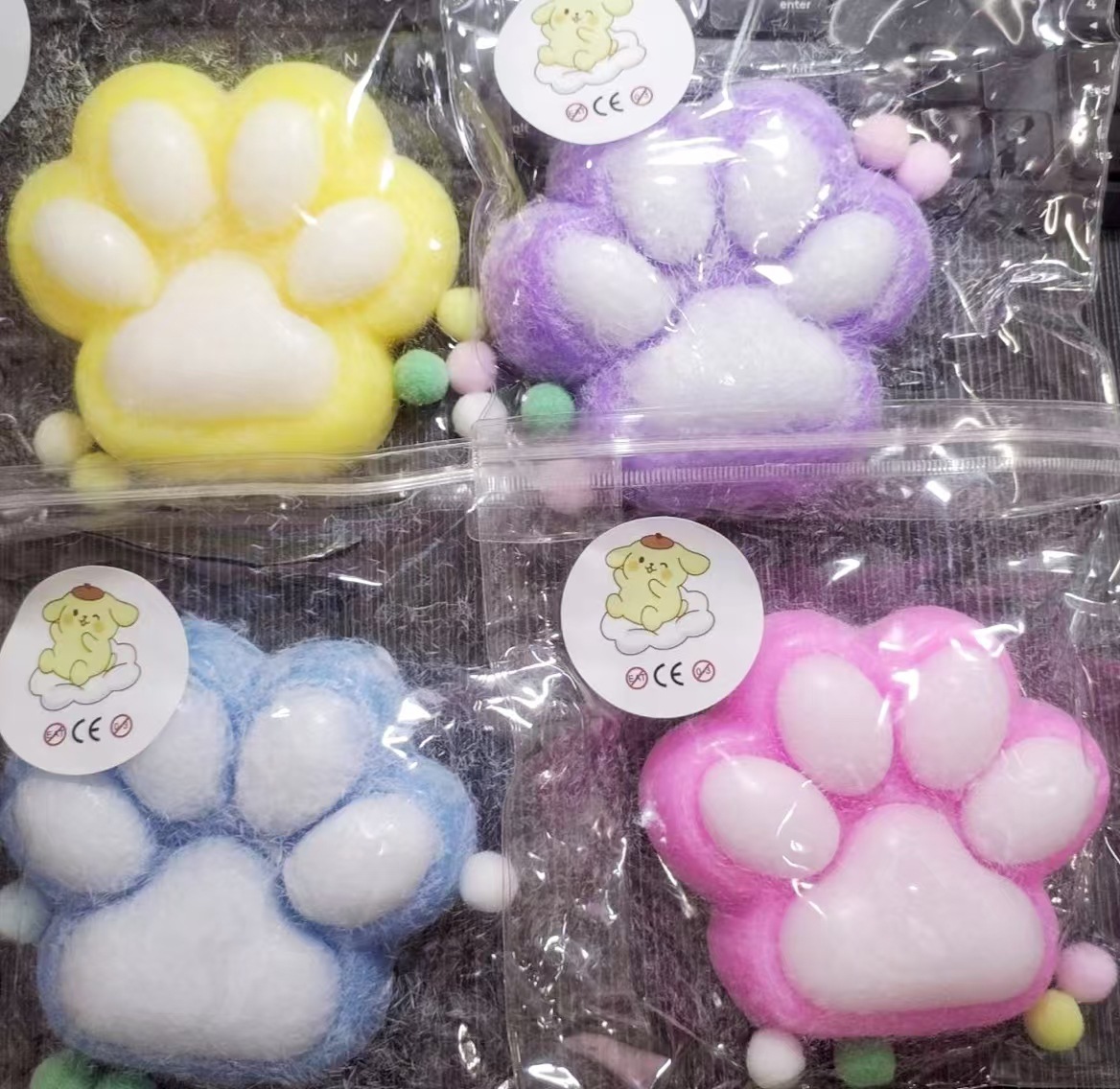 Pegue y pegue Le Giant Mac, garra de gato, flocking, barro suave, muscular debilidad de dopamina, sensación de mano, descompresión, rebote lento.