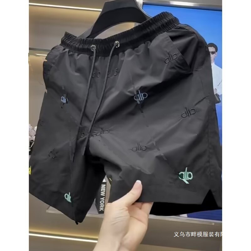 夏季新款拼色短裤男潮流时尚宽松休闲五分裤百搭中裤潮流韩版白色