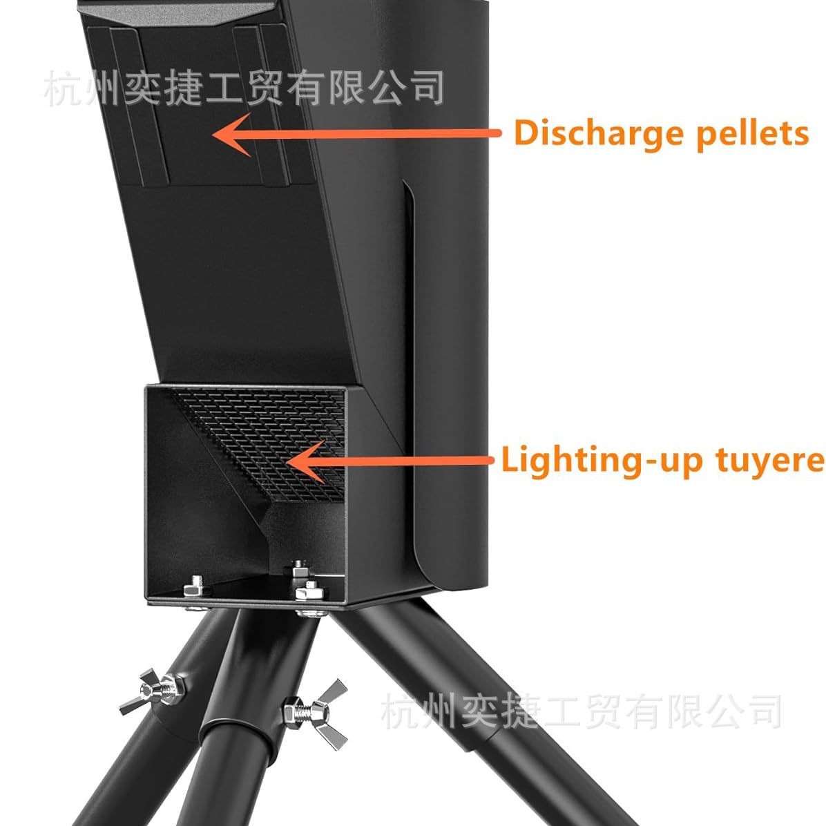Fábrica directa al aire libre patio chimenea partículas de madera combustión calentador independiente ecológico horno de cohetes de partículas