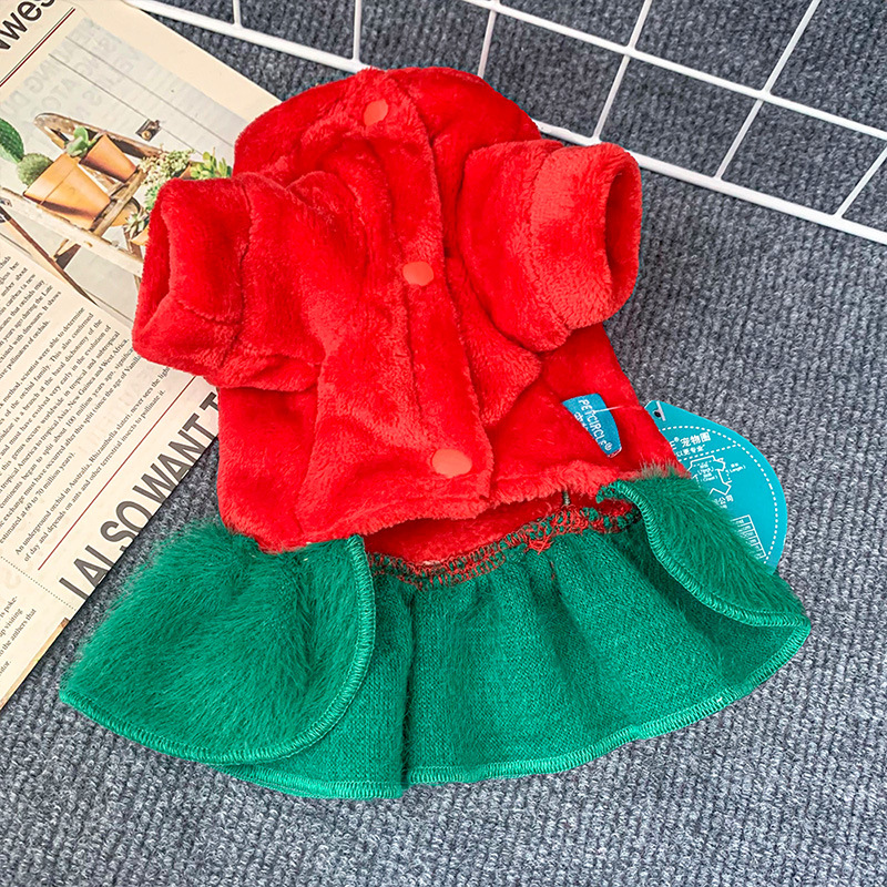 160g Weight Pet Clothing Type Of Pet Supplies 1 Piece Quantity Holiday, Daily, Festival Occasion Polyester Material Christmas Festival Elk Pattern Winter Season Cute Style Cute Polyester Christmas Elk Pet Clothing 3