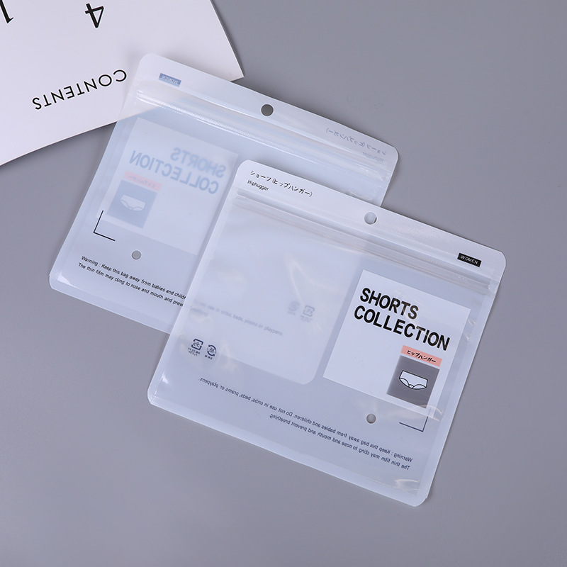 Bolsa de embalaje de ropa interior necesidades diarias embalaje de ropa bolsa ziplock bolsa de embalaje compuesto transparente de estilo múltiple suministro directo de fábrica