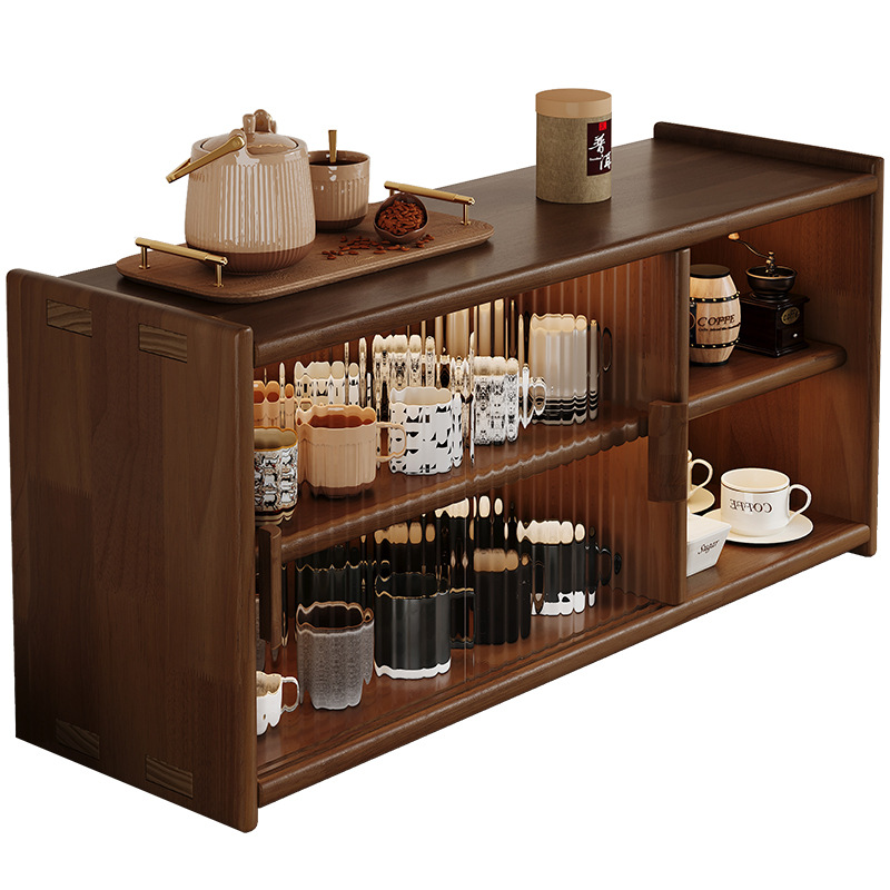Portavasos de madera maciza Porta de almacenamiento de tazas Porta de café Porta de mesa Taza de agua Taza de té Juego de té Porta de mesa