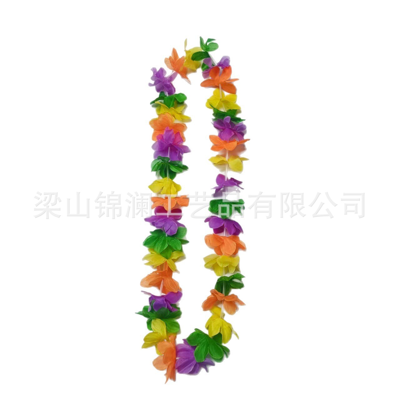 12 36 pares de cuatro colores colgar guirnaldas de color de pétalos de imitación hawaiana cuello de poliéster decoración de guirnaldas de tela
