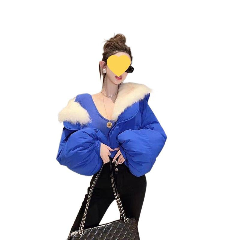 新款时尚气质2025羽绒棉服外套女秋冬高级感气质名媛短款棉服外套|undefined