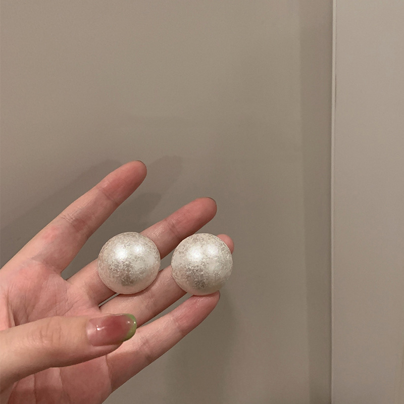 Fashion Round Pearl Womenu0027S Ear Studs 1 Pair