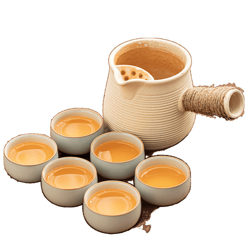 囲炉煮茶缶茶蓋付き煮茶器具家庭用部品ミルクティー陶壺煮ティーポット炭素炉焼き乳|undefined