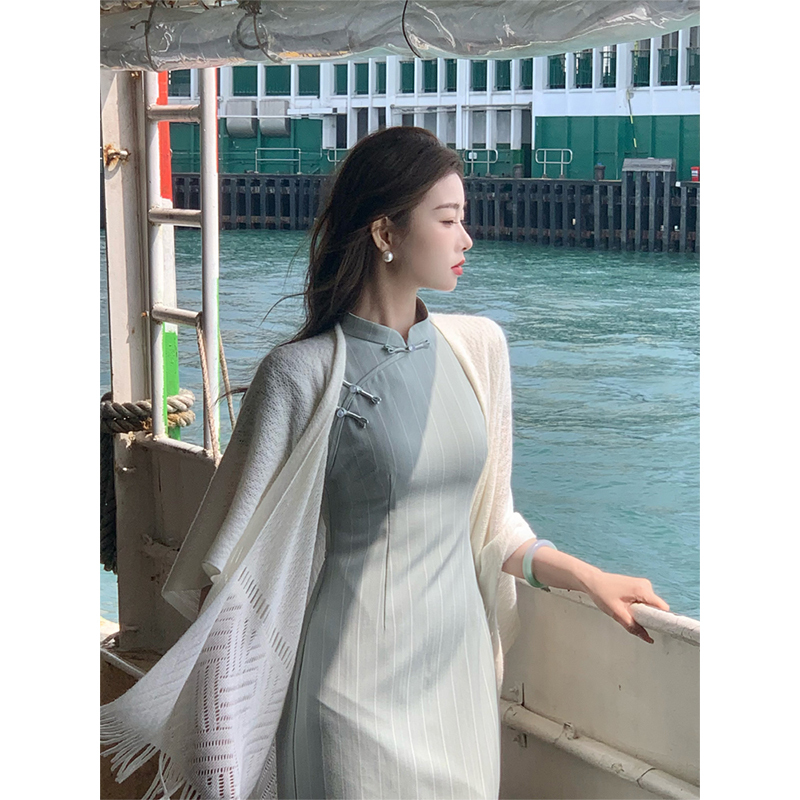 批发夏季办公室空调披肩女秋冬时尚旗袍外搭披肩白色搭配裙子披风|undefined