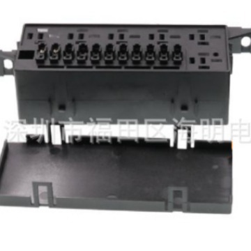 汽车船舶中央电器控制盒 新能源农业车中控11路6路继电器保险丝盒