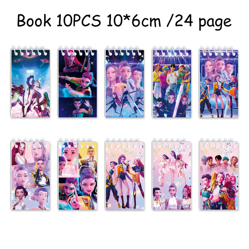 K-POP蓝色猎魔女团主题餐具纸盘纸杯桌布拉旗生日派对布置用品|undefined