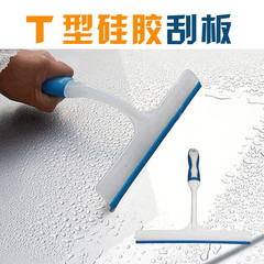 Blue T-shaped car wiper blade, silicone wiper, automotive glass window T-shaped wiper, car washing cleaning tool