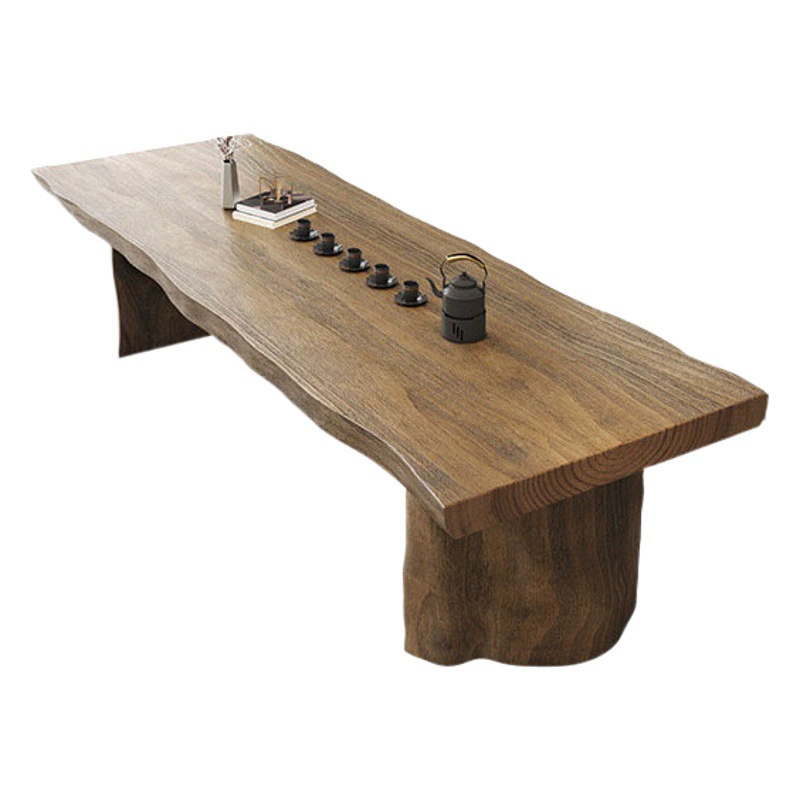 Новый чайный столик из цельного дерева в китайском стиле, полный комплект, гостиная, большая доска, чайный столик, домашний офис, чайный столик и стул, дзен, чайный столик