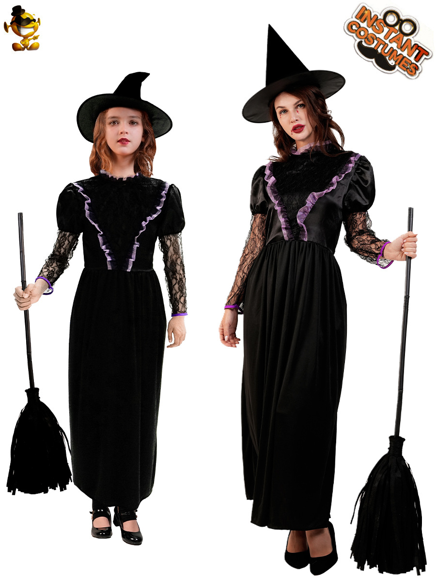 Halloween niñas grandes trajes de brujas trajes de rol de fiesta trajes de teatro trajes COS distribución transfronteriza