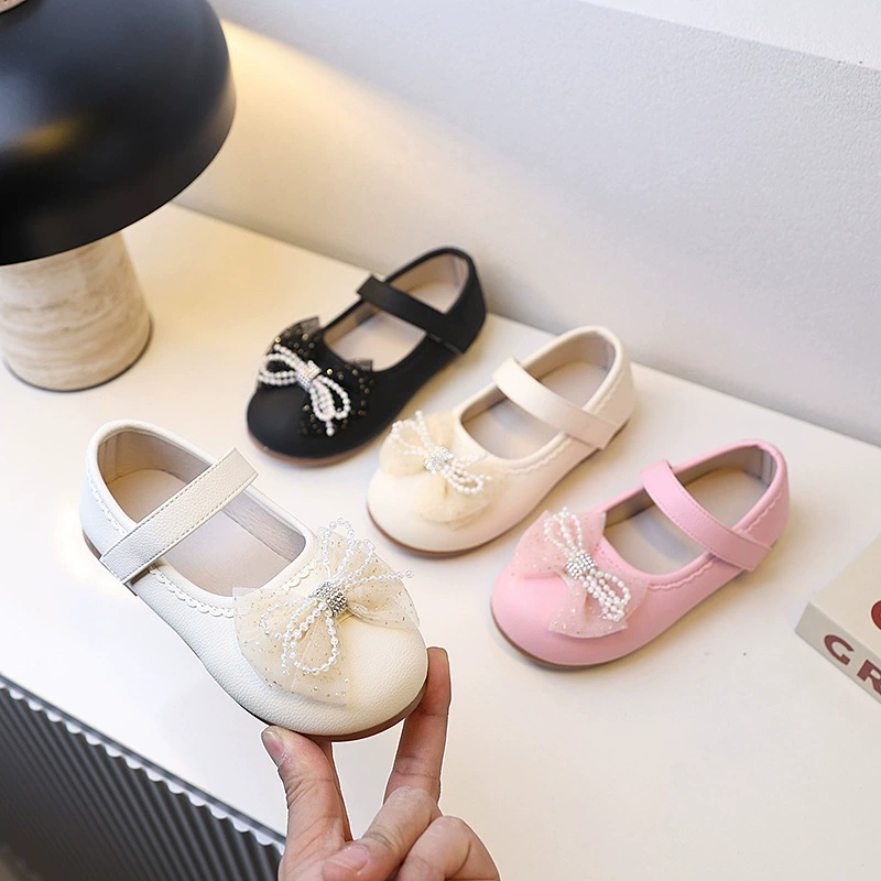 Маленькие кожаные туфли для девочек Детские кроссовки принцессы новые весенние и осенние туфли для девочек