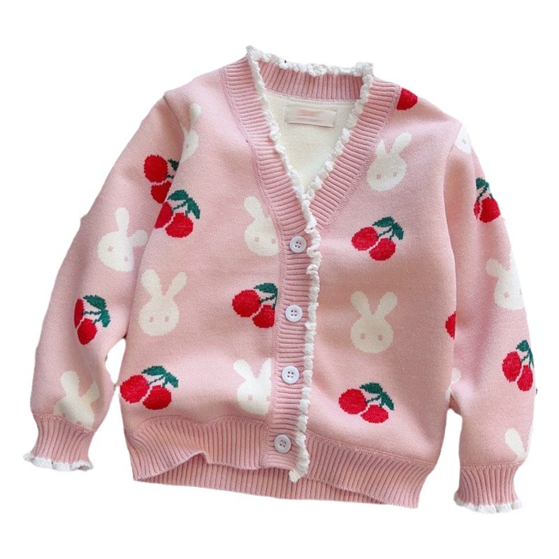 Детский кардиган-свитер для девочек, осенний наряд, трикотаж для детей, весенне-осенняя куртка в стиле Chanel для малышей и детей младшего возраста