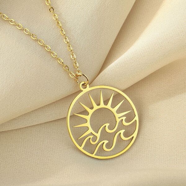 Pendant stainless steel solar-powered