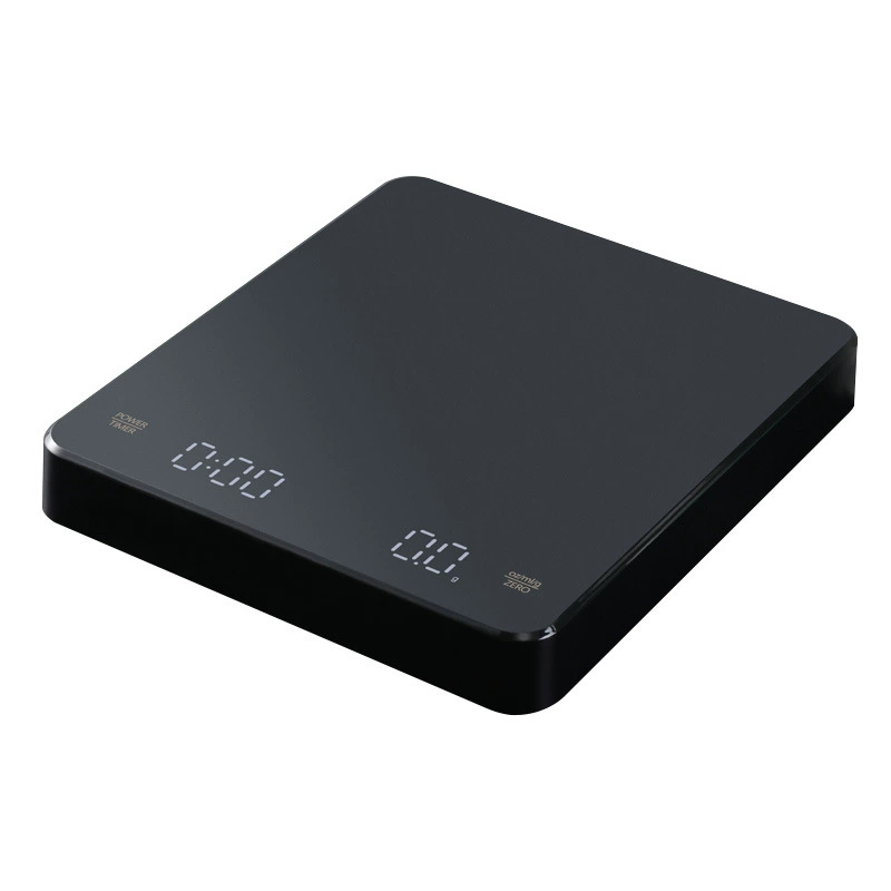 Rechargeable LED Coffee Scale, Precision Electronic Touch Scale, Auto-Timer, Black