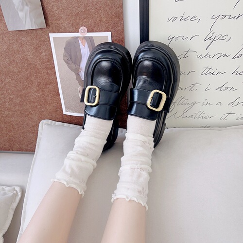 White fungus edge socks women's mid-calf socks ins trendy pure cotton mesh summer thin Japanese style cute jk stockings