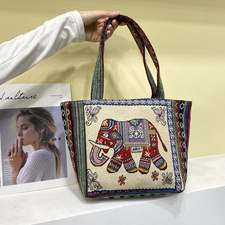 Ethnic linen bag