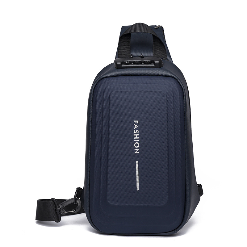 2024 nuevo bolso de pecho de hombre con bloqueo de contraseña antirrobo, mochila deportiva de ocio, bolso de mensajero de hombro, bolso de motocicleta al por mayor