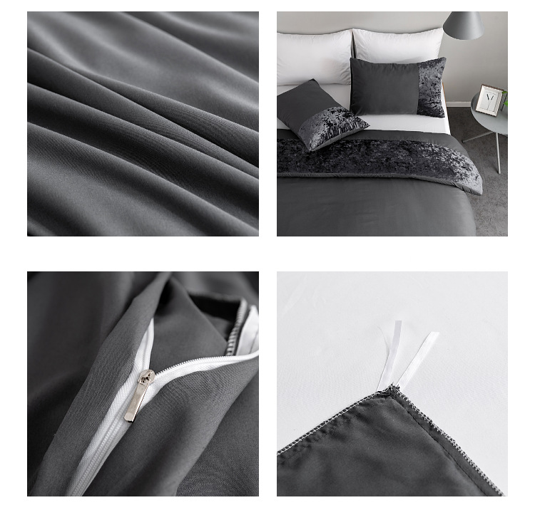 Boman Lakástextil ágynemű Három részes méretű bársony összefűzött paplanhuzat szett_voghion.com