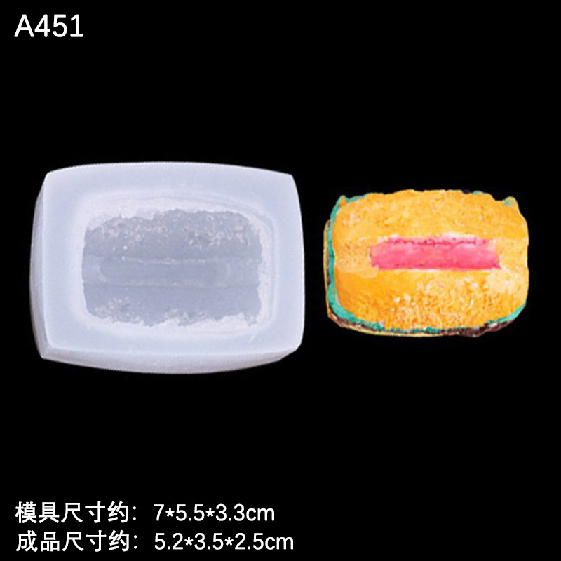 Pastel de postre hamburguesa perro caliente simulación silicona molde epoxi arcilla jabón hecho a mano aromaterapia Fondant chocolate