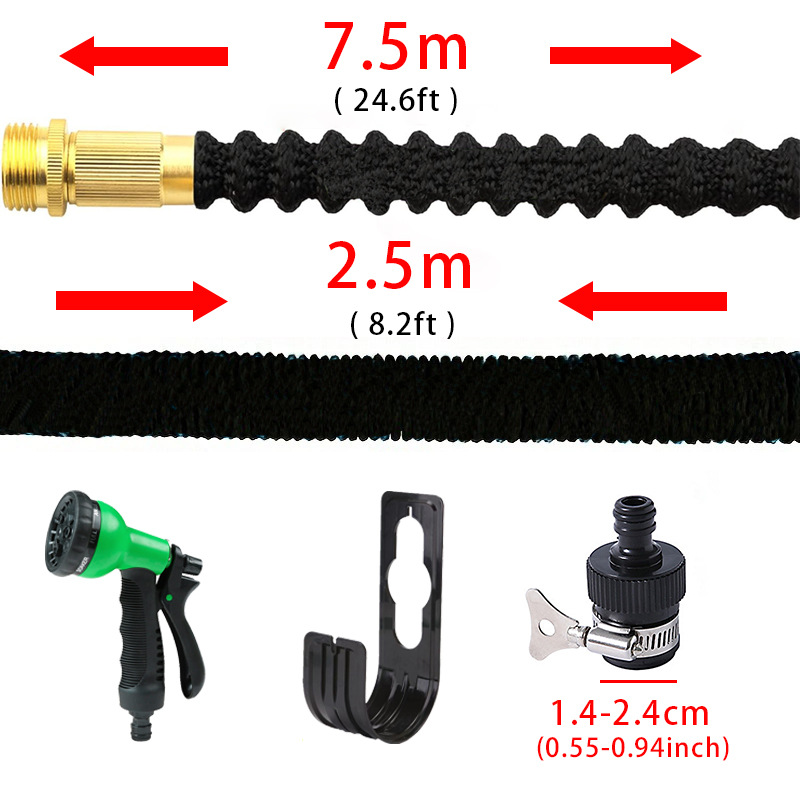Tubo de agua retráctil conjunto de alta presión tubo de lavado de automóviles pistola de agua jardín riego de flores y verduras mangueras retráctiles mágicas image 17
