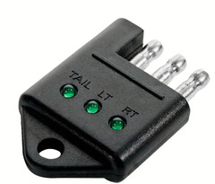 亞馬遜熱銷汽車房車遊艇拖車電源插頭汽車拖車插頭插座美式測試儀