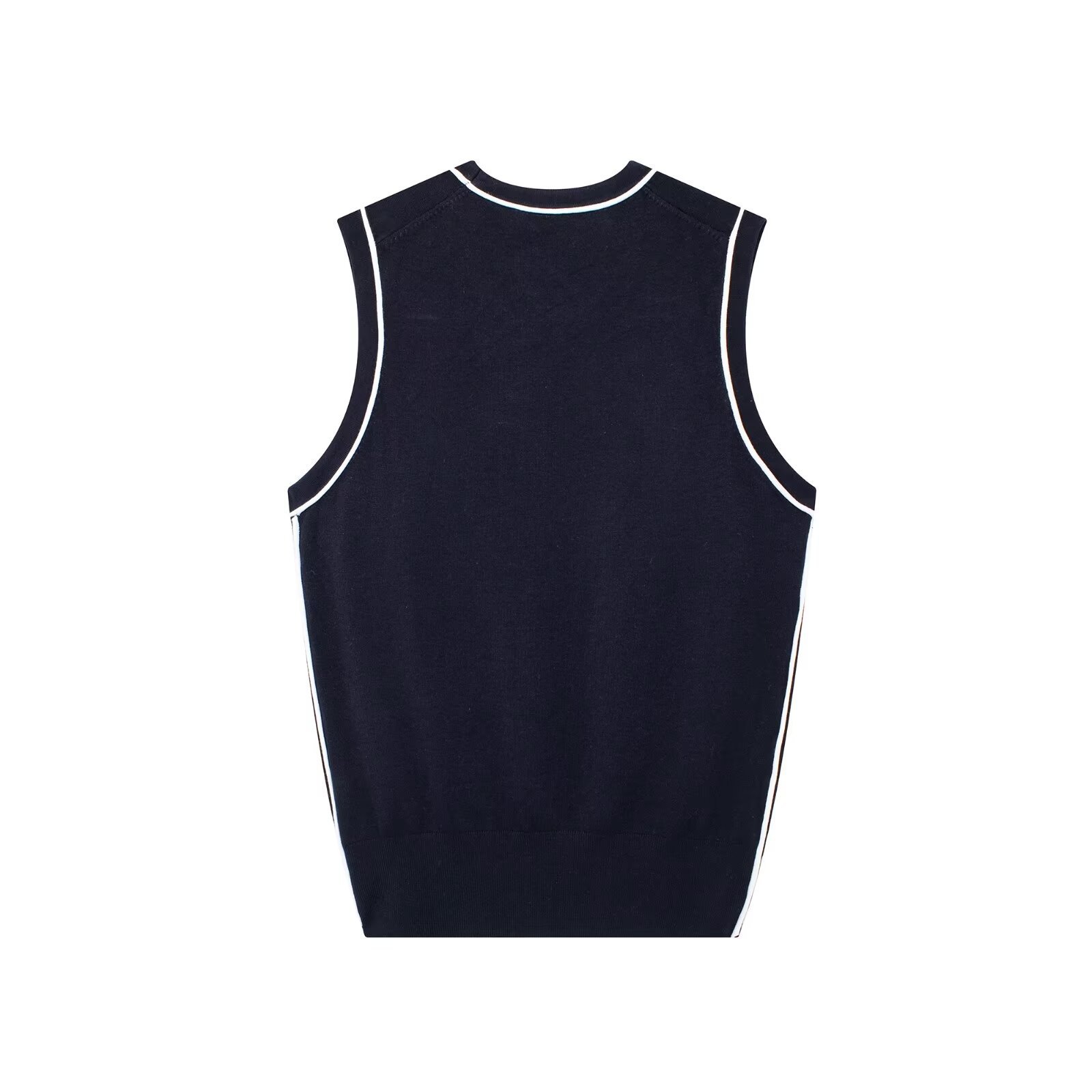 Vêtements pour cheveux extérieurs 2024 été nouvel article haut à aiguille plate à bordure de couleur contrastante pour femmes_voghion.com