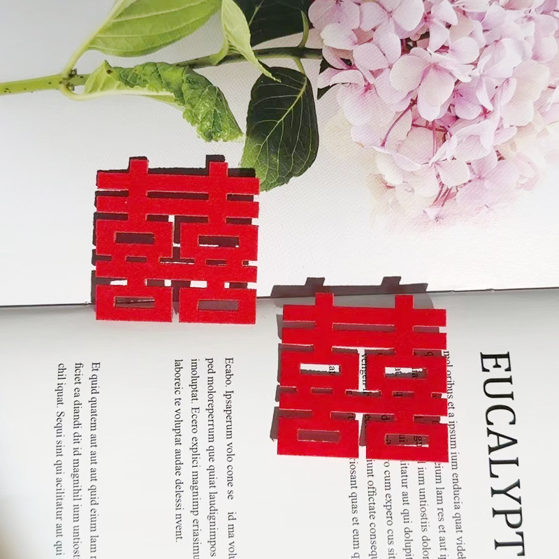 Tarjetas de felicitación estampadas de oro para bodas festivas tarjetas postales nuevas flores de estilo chino decoraciones de flores colgantes diy