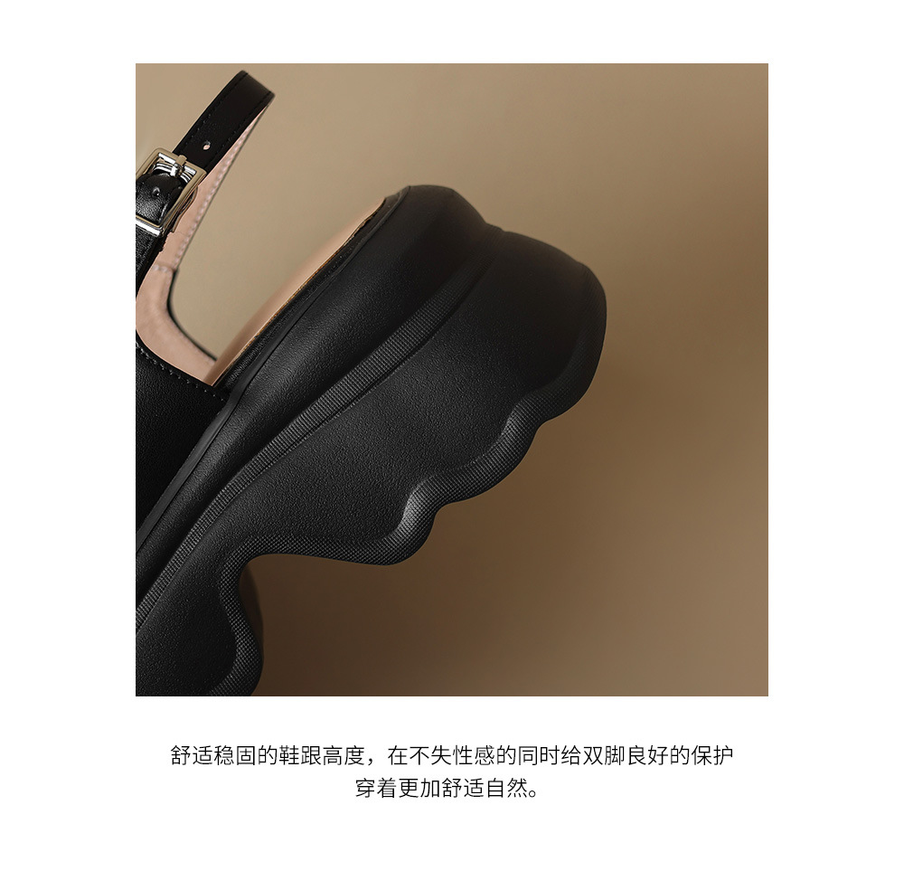Dép sandal nữ quai ngang hở mũi đế bệt siêu nhẹ phong cách La Mã — đen chi tiết 18