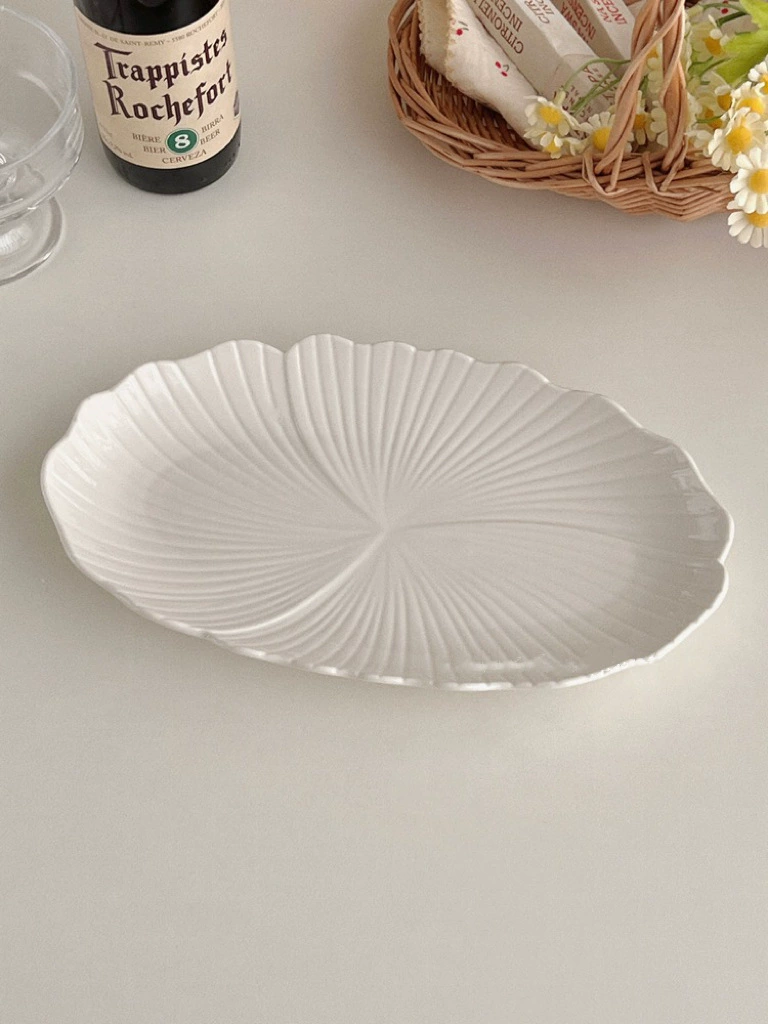 Южная Корея Высококачественная керамическая посуда Sense в стиле Instagram Тарелка для рыбной посуды Бытовой западный ресторан Тарелка для стейка и макарон